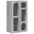 vidaXL Servírovacia skriňa ELST Sivý Sonoma 59 x 35 x 100,5 cm