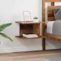 vidaXL Nočný stolík 2 ks Staré drevo 40 x 30 x 25 cm Kompozitné drevo