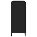 vidaXL Skrinka na platne čierna 84,5x38x89 cm kompozitné drevo