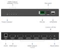 PremiumCord HDMI 1 vstup - 4 monitory, Video Wall controller, 8 zobrazovacích módů Rozbocovac, HDMI 1.4, 1× vstup, 4× výstup, FullHD, 60Hz, cerný