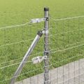 vidaXL Euro plot s betónovým podstavcom 25 x 0,6 m Pozinkovaná oceľ