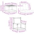vidaXL Záhradná súprava gaučov 5 ks Biela a čierna