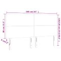 vidaXL Čelo postele hnedé 160x5x118/128 cm umelá koža