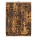 vidaXL Servírovacia skriňa so zásuvkou Dymový dub 66 x 34,5 x 87 cm