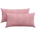 vidaXL Vankúše na pohovku 2 pcs Ružová 80 x 40 cm Kordúrová tkanina