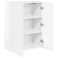 vidaXL TV nástenná skriňa Vysoký lesk bielej 59,5 x 31 x 80 cm