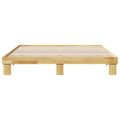 VidaXL Rám postele bez matraca 200x200 cm Dub z masívneho dreva