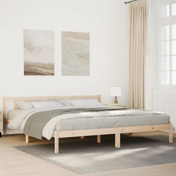 vidaXL Extra dlhá posteľ bez matraca 200x220 cm masívna borovica