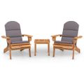 vidaXL 3-dielna záhradná sedacia súprava Adirondack akáciový masív