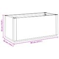 vidaXL Záhradný kvetináč Hnedá 80 x 36 x 35 cm PP