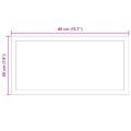 vidaXL Zrkadlo do kúpeľne s LED Priehľadná 40 x 20 cm tvrdené sklo