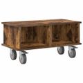 vidaXL TV stolík 68,5 x 35 x 35 cm Dymová dub Kompozitné drevo