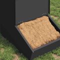 vidaXL Feeder pre prasatá Čierna 55 x 38 x 76 cm 20 kg