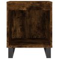 vidaXL Nočné stolíky 2 ks dymový dub 40x35x50 cm kompozitné drevo
