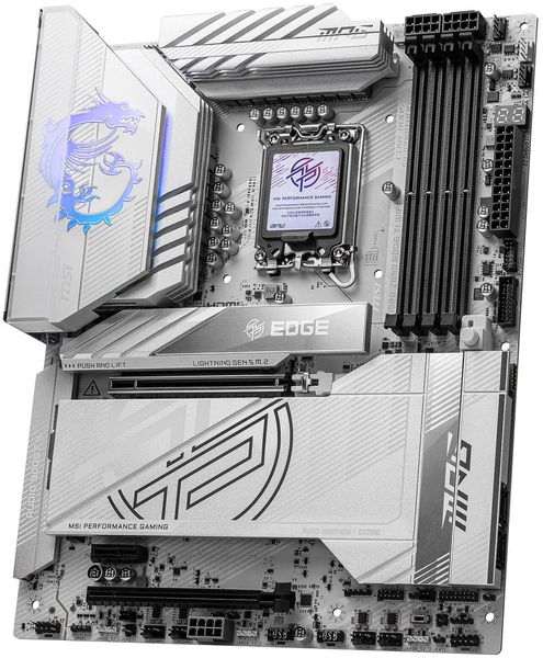 MSI MPG Z890 EDGE TI WIFI / Intel Z890 / LGA1851 / 4x DDR5 / M.2 / USB-C / HDMI / WiFi / ATX Základní deska, Intel Z890, LGA1851, 4× DDR5 DIMM (max. 256GB), 5× M.2, Wi-Fi, HDMI, 2× Thunderbolt 4, ATX
