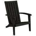 vidaXL Záhradné stoličky Adirondack 2 ks čierne polyratan