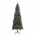 vidaXL Umelý vianočný stromček Zelená 240 cm PVC, plast a oceľ
