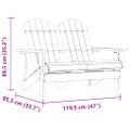 vidaXL 2-miestna záhradná stolička Adirondack jedľový masív zelená
