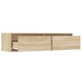 vidaXL TV skrinka s LED svetlami dub sonoma 100X35,5x25 cm