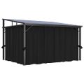 vidaXL Altánok so závesom 405x294x244 cm, antracitový