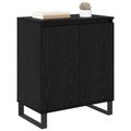 vidaXL Servírovacia skriňa Čierny dub 60 x 35 x 70 cm Kompozitné drevo