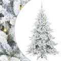 vidaXL Umelý Sklápací Vianočný Stromček Biela 180 cm PVC a oceľ