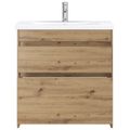 vidaXL Sada kúpeľňového nábytku Dub artisan 81 x 40 x 84,5 cm