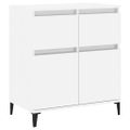 vidaXL Komoda vysoký lesk biela 60x35x70 cm spracované drevo