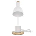 Stolná lampa EMOS Z7640W POPPY s žiarovkou E27, biela