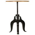 vidaXL Barový stôl masívne mangovníkové drevo 75x(76-110) cm