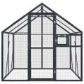 vidaXL Voliéra antracitová 1,79x2x1,85 m hliník
