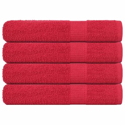 vidaXL Uteráky FROGN 4 ks červené 100x200 cm 360 g/m²