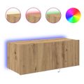 vidaXL TV nástenná skriňa 80 x 35 x 31 cm Remeselný dub