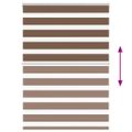 vidaXL Zebra roleta hnedá 100x150 cm šírka látky 95,9 cm polyester