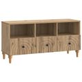 vidaXL TV skrinka 102 x 34,5 x 50 cm Remeselný Dub Konštruované drevo