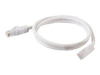 Patch kábel - RJ-45 (M) do RJ-45 (M) - 1 m - UTP - CAT 6 - lisovaný, prevedenie bez hrbolčekov, licna - biela