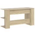 vidaXL Stôl dub somoma 140x50x75 cm kompozitné drevo