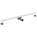 vidaXL 360° sprchový odtok so štíhlym modelom Strieborná 90 cm