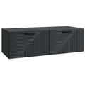 vidaXL Nástenná TV skrinka Čierna 98 x 41 x 30 cm Kompozitné drevo