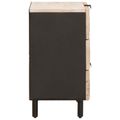 vidaXL Nočný stolík Biela 50 x 33 x 62 cm Masívne mango drevo