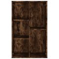 vidaXL Knižnica/komoda dymový dub 50x25x80 cm spracované drevo