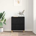 vidaXL Servírovacia skriňa Čierny dub 60 x 35 x 70 cm Kompozitné drevo