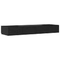 vidaXL Zásuvky pod posteľ Čierny dub 120 x 36,5 x 16,5 cm