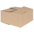 vidaXL Skladací box s úložiskom 50 ks Prírodná 30 x 30 x 15 cm Kartón