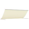 vidaXL Zaťahovacia markíza krémová 350x150 cm látka a oceľ