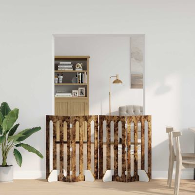 vidaXL Sklápacia bezpečnostná zábrana pre domáce zvieratá 4 pcs