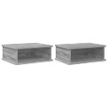 vidaXL Nočný stolík 2 ks Sivý Sonoma 40 x 31 x 15 cm Kompozitné drevo