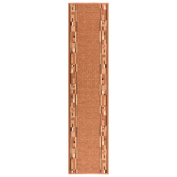 vidaXL Koberec behúň hnedý 100x350 cm protišmykový