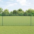 vidaXL Zvarené pletivo s podperami 10 x 1,4 m PVC potiahnutá oceľ