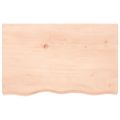 vidaXL Stolová doska 80x50x(2-6) cm neošetrený dubový masív